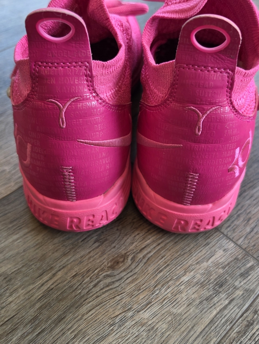 Nike Zoom KD 11 Aunt Pearl Pink Sneakers 7Y LE Breast Cancer 8.5 Women's - Picture 5 of 12